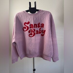 Target Santa Baby Lavender Sweater
